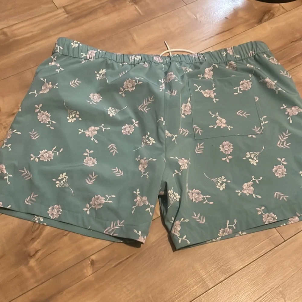 Original Use aqua floral swim shorts size XXL new